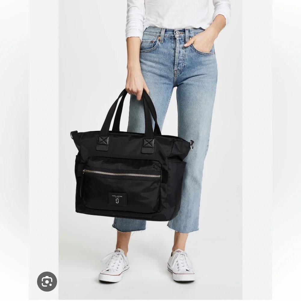 Marc Jacobs Nylon Biker Diaper Bag in Black
